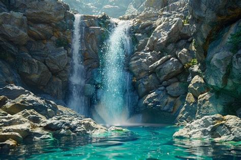 Shimen Waterfall Scenic Area: A Majestic Cascade Plunging into Turquoise Depths!